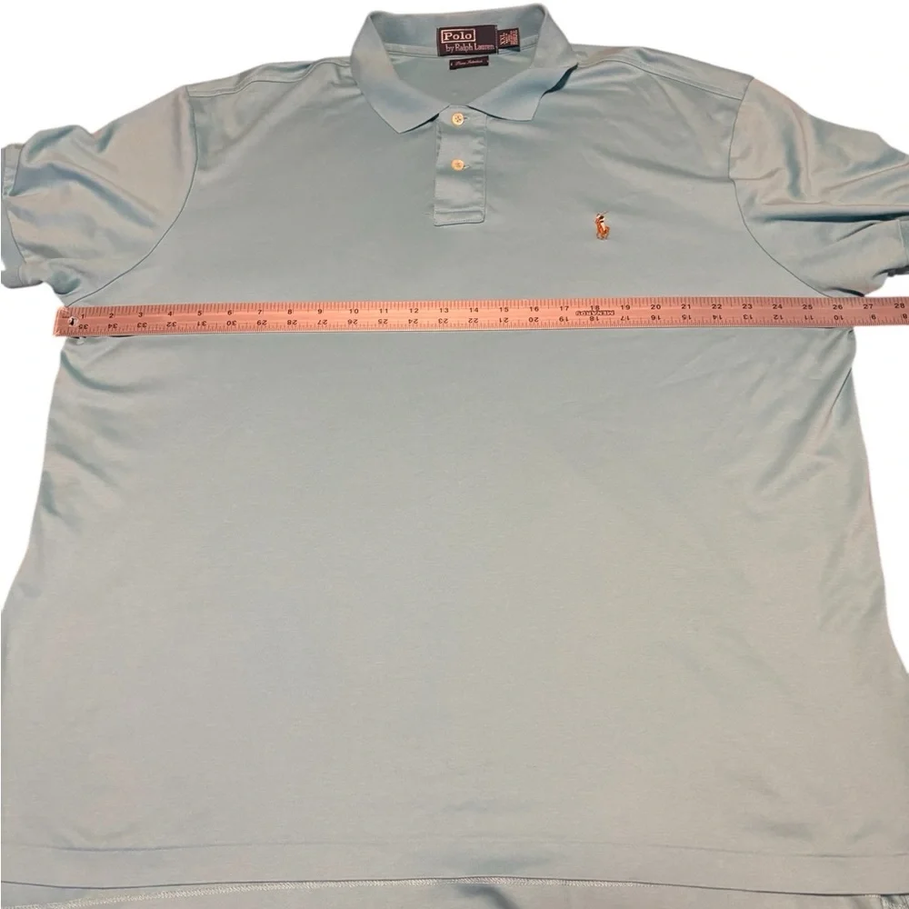Polo by Ralph Lauren Men's Teal Blue Logo Polo Shirt XXL